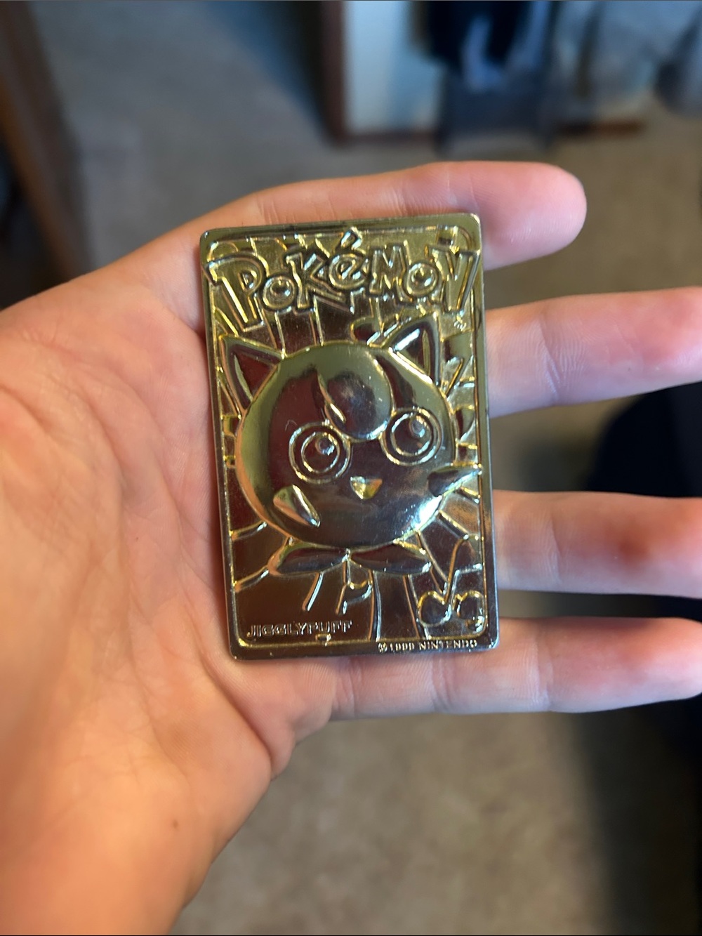 Jigglypuff Gold Collectible Card - Gold